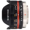 Image de Objectif reflex Samyang Fish-eye 7,5 mm f/3.5 UMC MFT Noir; Monture Micro 4:3 en occasion ou reconditionné