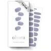 Image de ohora Bandes de gel semi-durcies (N Cream Cloud)   Violet, uni, fonctionne avec lampes UV/LED, facile à appliquer et à enlever, avec 2 tampons de préparation, lime à ongles et bâton en bois