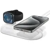 Image de Spigen Mag Fit Duo Station de Charge Compatible avec MagSafe Chargeur pour Les Séries d'iPhone 17 à 12 et Toutes Les séries d'Apple Watch/Airpods avec l'étui de Chargement MagSafe - Blanc