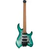 Image de Cort Space G6TR Semi Gloss Lagoon guitare électrique sans tête avec housse