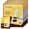 Image de EQQUALBERRY Masque éclat au collagène - Niacinamide et collagène à faible poids moléculaire pour un teint éclatant et radieux | Masque coréen au collagène pour une peau de verre, 4 feuilles, 30g.