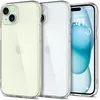 Image de Spigen Coque [Anti-Jaune et Antichoc] en Dos PC et Bumper TPU Ultra Hybrid pour iPhone 15 - Transparent