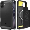 Image de Spigen Coque pour iPhone 16 Plus, Rugged Armor MagFit, [Protection Militaire] 6,7 Pouces - Noir Mat
