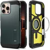 Image de Spigen Coque pour iPhone 16 Pro, Tough Armor (AI) MagFit, [Inspiré par l'IA] 6,3 Pouces - Vert