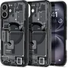 Image de Spigen Coque pour iPhone 16, Ultra Hybrid MagFit, [Design Schématique] 6,1 Pouces - Zero One