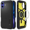 Image de Spigen Coque pour iPhone 16, Tough Armor (AI) MagFit, [Inspiré par l'IA] 6,1 Pouces - Noir