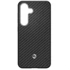Image de Coque magnétique Officielle Spigen Enzo en aramide pour Galaxy S25 Noir/argenté