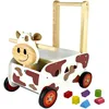 Image de Chariot de marche en bois 3 en 1 Vache Clara Montbéliarde I'm Toy® -