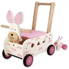 Image de Chariot de marche en bois 3 en 1 Lapine Rosa Blanche et son petit