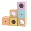 Image de 6 Blocs Hochets Sensoriel Pastel Plantoys® - Jouet en bois bébé