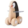 Image de Premier Jouet à pousser en bois 'Pingouin Roulant' Plantoys®