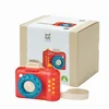 Image de PlanToys Appareil Photo en Bois pour Enfants - Ma Première Caméra avec Déclencheur et Lentille Kaléidoscopique Ajustable - Jouet en Bois pour Bébé dès 1 an - Caméra Instantanée Ludique