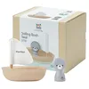 Image de PlanToys Bateau à Voile avec Phoque - Jouet de Bain en Bois pour Enfants dès 1 An - Jouet Aquatique avec Bateau et Phoque Amovible - Set de 2 Pièces pour Piscine et Baignoire