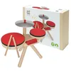 Image de PlanToys Batterie Enfant en Bois - Tambour Musical avec 2 Baguettes - Jouet d’Éveil Musical pour Enfants 1+ An - Jouet Écologique et Durable