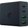 Image de Razer USB-C GaN Charger - Chargeur portable rapide (2X USB-C, 2X USB-A avec ports US, EU et UK) Noir