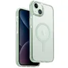 Image de UNIQ Coque de téléphone de combat compatible avec iPhone 15 Plus, charge magnétique MagClick compatible (crème)