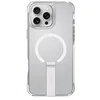 Image de UNIQ ELEVA Coque de téléphone compatible avec iPhone 16 Pro Max (2024), 6,9", chargement MagClick avec support vertical, transparent