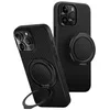 Image de UNIQ KEVA AIR Coque pour iPhone 16 Pro Max (noir carbone) + anneau de support Gripfit | Ensemble Premium Bundle