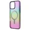 Image de UNIQ Coque hybride IRIDESCIA compatible avec iPhone 16 Pro Max, chargement MAGCLICK (quartz minuit)