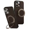 Image de UNIQ KEVA Air Coque pour iPhone 16 Pro Max avec anneau de support Gripfit Marron
