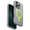 Image de UNIQ Hybrid Combat Active Coque de téléphone Compatible avec iPhone 16 Pro Max, Chargement MAGCLICK (Gris Pierre)