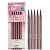 Image de Aiguilles doubles pointes 20cm bois Perfect du N°3 au N°10 - Pony