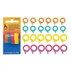 Image de Générique P60638 Marqueurs à point anneau plat, Plastique, Multicolour, 8 x 4,7 x 9,8 cm