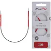 Image de KnitPro K47052 Aiguille Circulaire à Tricoter, Métal, Rouge, 25cm / 2,5mm