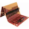 Image de KnitPro Ginger Lot d'aiguilles à tricoter interchangeables, 11 paires, 2 câbles de 40 cm et 50 cm, embouts, clés de câble, marqueurs de points, guide-tableau, stylo, coffret cadeau à tricoter
