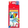 Image de FABER-CASTELL - 12 crayons Jumbo triangulaires avec taille-crayon