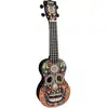 Image de Mahalo MA1SK/BK Art Series Skull Black ukulélé soprano