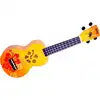 Image de Soprano Finition Fleurs Hibiscus Orange Brillant