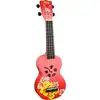 Image de Mahalo MD1HB/RDB Designer Series Hibiscus Red Burst ukelele
