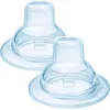 Image de MAM | Tétines pour biberon (2 pièces)   Lot de 2 becs anti-fuite en silicone 4+ mois   Tétines anti-fuite avec bec ultra-doux et souple pour bébé