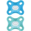Image de Sucette Physiologique MAM - Lot de 2 - Silicone Souple et Doux - Bleu/Vert