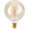 Image de Eglo connect.z Ampoule LED E27 connectée, G125, ZigBee, contrôlable par appli et commande vocale, dimmable, blanc chaud, 650 lumens, 6 watts, ambré, design vintage