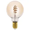 Image de Eglo connect.z Ampoule LED E27 connectée, G95, ZigBee, contrôlable par appli et commande vocale, dimmable, blanc chaud - froid, 360 lumens, 5 watts, ambré, design vintage