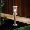 Image de EGLO Luminaire pour socle Lisio, couleur acier inoxydable, hauteur 50 cm, acier