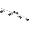 Image de Eglo LED Plafonnier Davida 1, lampe de plafond 4 flammes, spot plafond en