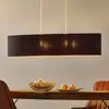 Image de EGLO Suspension textile chic Lecio, dorée-noire