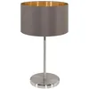 Image de EGLO Lampe de table MASERLO, lampe à poser en textile à flamme, lampe de