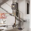 Image de EGLO Lampe sur pied Wrington, hauteur 194 cm, noir, acier