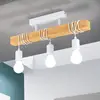 Image de EGLO Plafonnier Townshend en bois, à 3 lampes blanc
