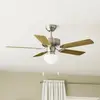 Image de EGLO Ventilateur de plafond Cadiz, E27, interrupteur à tirette, nickel mat