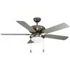 Image de EGLO Ventilateur de plafond Ballina, E27, nickel mat, interrupteur à tirette