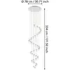 Image de Suspension LED EGLO Stars of Light Pianopoli chrome 78x334 cm