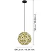 Image de EGLO Suspension Skoura, couleur laiton, Ø 41 cm, acier, E27