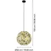 Image de Suspension Stars of Light Skoura, laiton, Ø 50 cm, métal