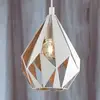 Image de EGLO Suspension Carlton 1 blanche-dorée, Ø 20,5 cm