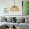 Image de EGLO Suspension Claverdon, Ø 37 cm, noir/naturel, bois